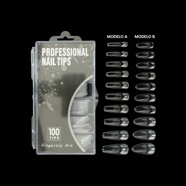 Kit Tips Profesional Transparente 100pcs