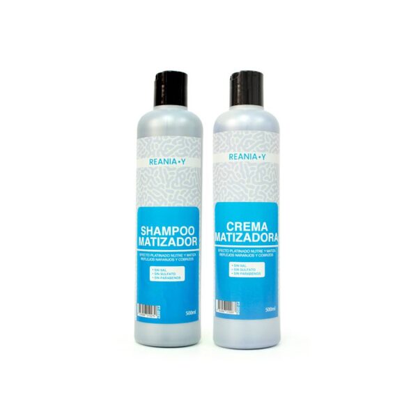 Shampoo y Crema Matizadora Azul Reania.y