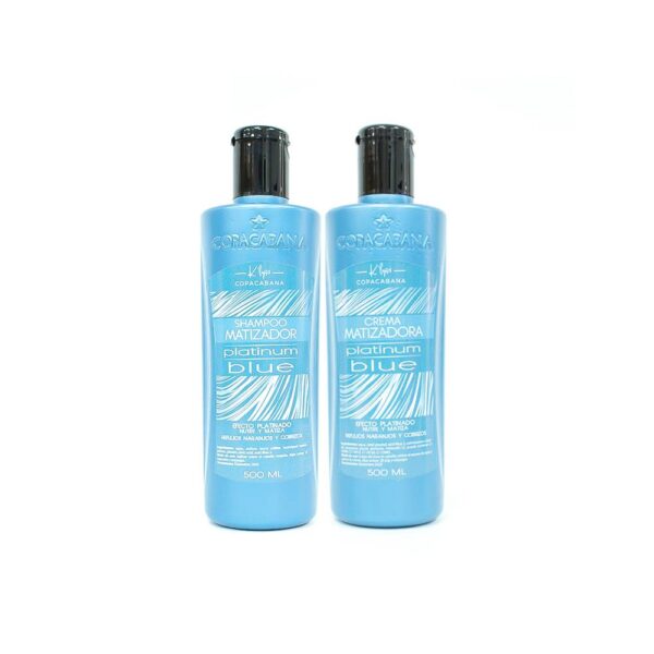 Shampoo Y Crema Matizadora Blue Copacabana