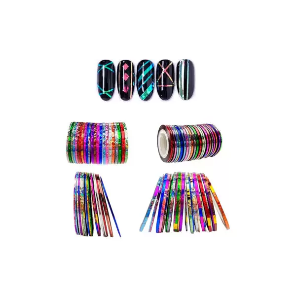 Pack 30 Cintas Decorativas Para Uñas Nails Art - Imagen 3