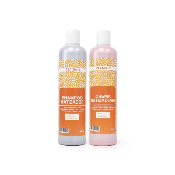 Shampoo Y Crema Matizadora Cobre Reania.y