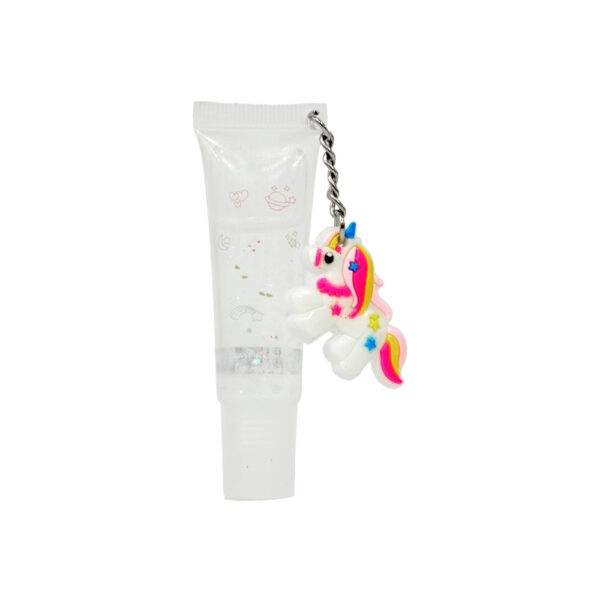 Brillo Labial Con Llavero Unicornio - Imagen 2