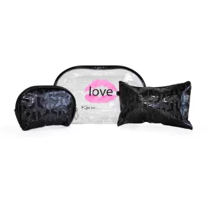 Cosmetiquero 3pcs Diseño Kiss