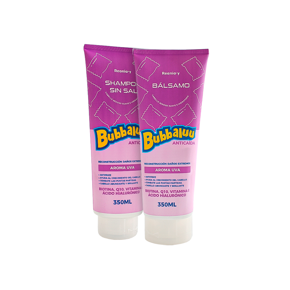 Shampoo Y Acondicionador Biotina Bubbaluu