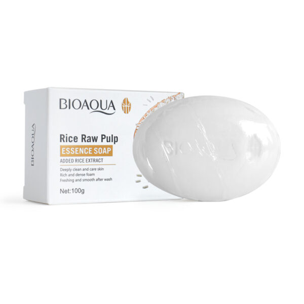 Jabón de Limpieza Facial Bioaqua Con Extracto de Arroz