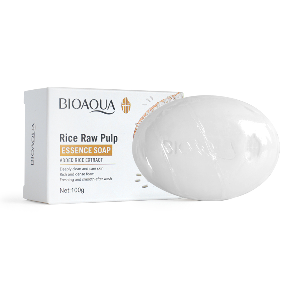 Jabón de Limpieza Facial Bioaqua Con Extracto de Arroz