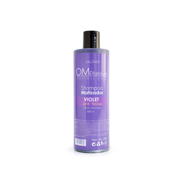 Shampoo Y Crema Matizadora Violeta OM Platinum - Imagen 2