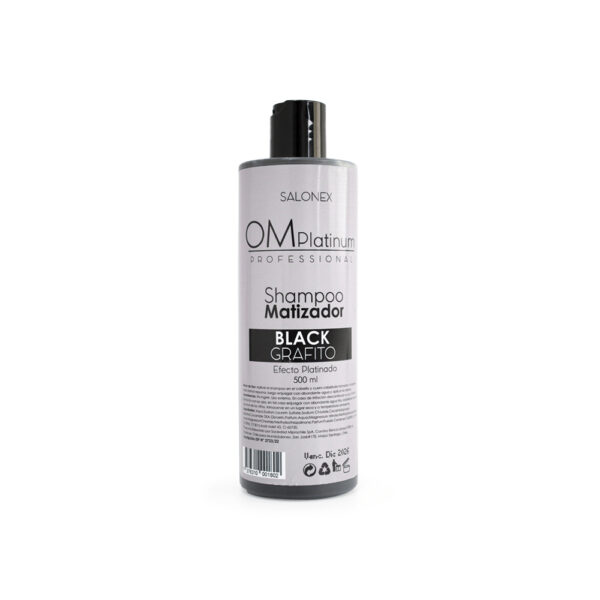 Shampoo Y Crema Matizadora Black OM Platinum - Imagen 2